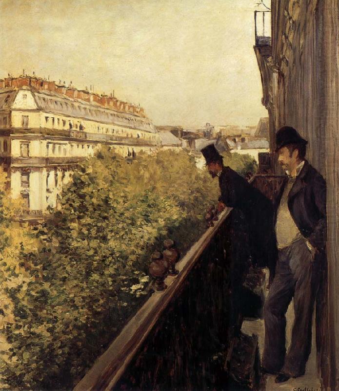 Gustave Caillebotte The man stand on the terrace china oil painting image
